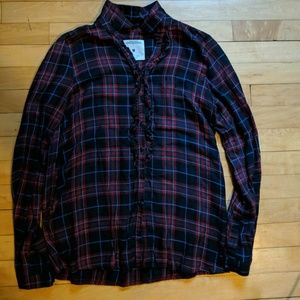 Zara Flannel Patterned Blouse